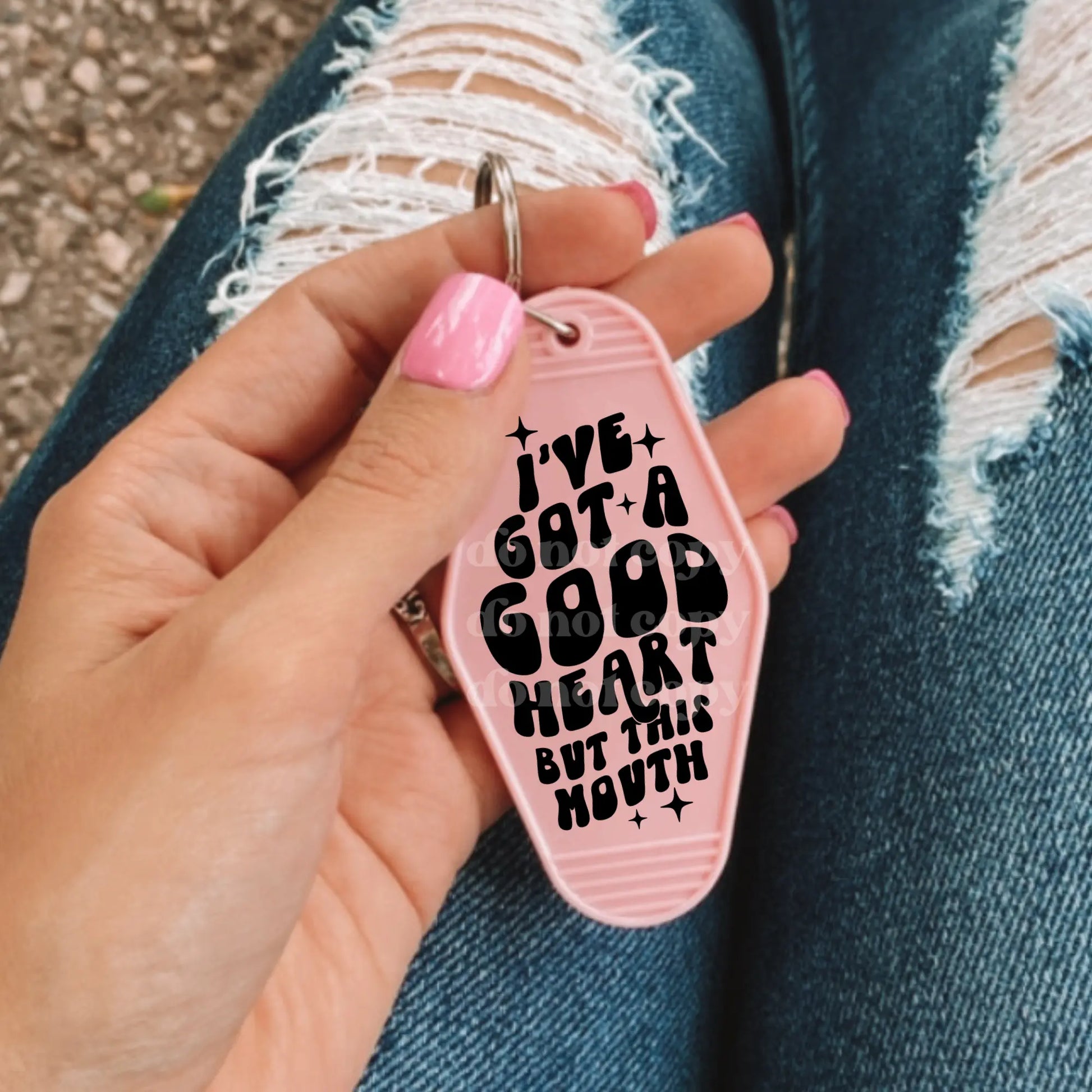 I've Got a Good Heart but This Mouth | UVDTF Decal [DS] Hey There Crafty LLC