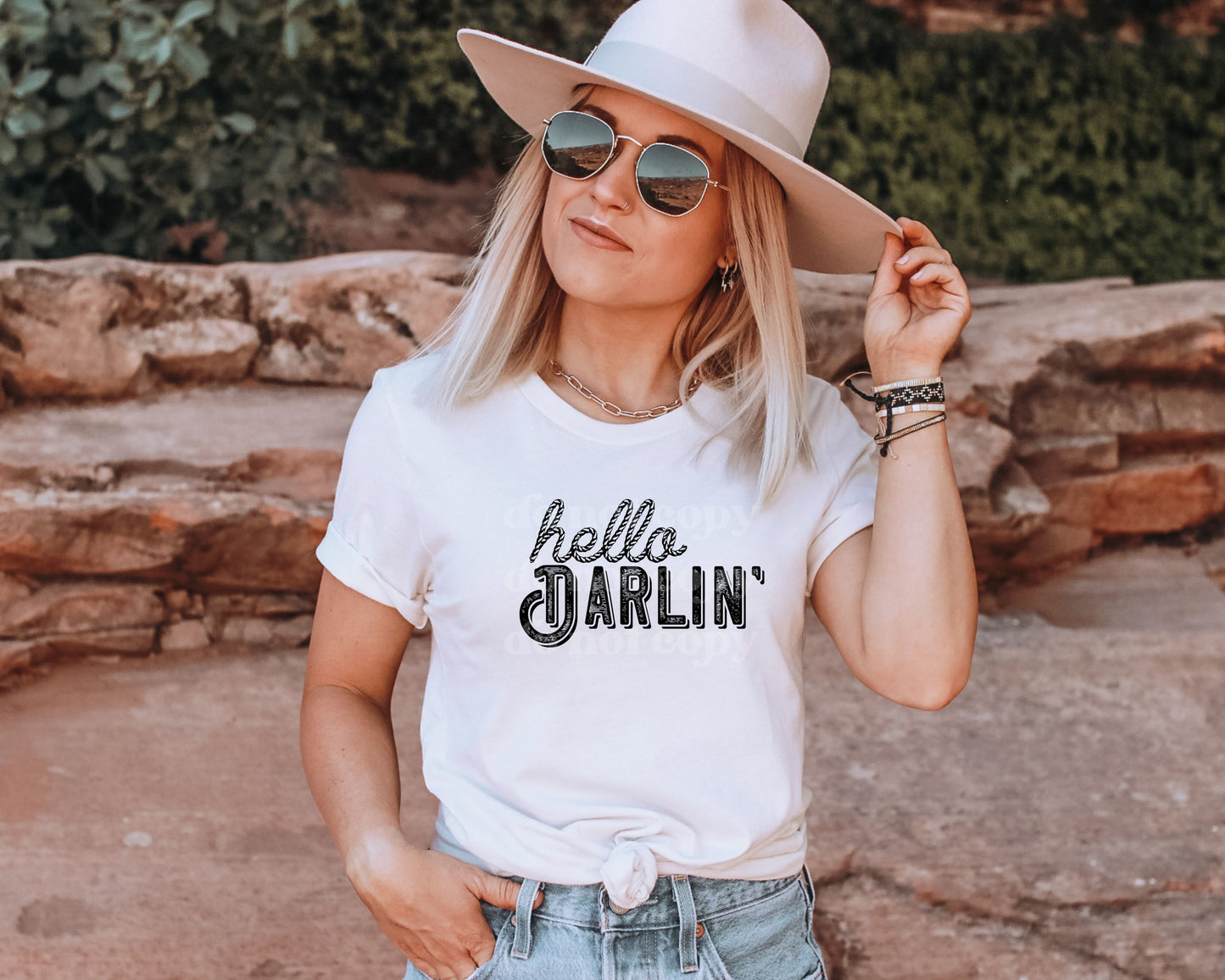 Hello Darlin' | Screen Print Transfer