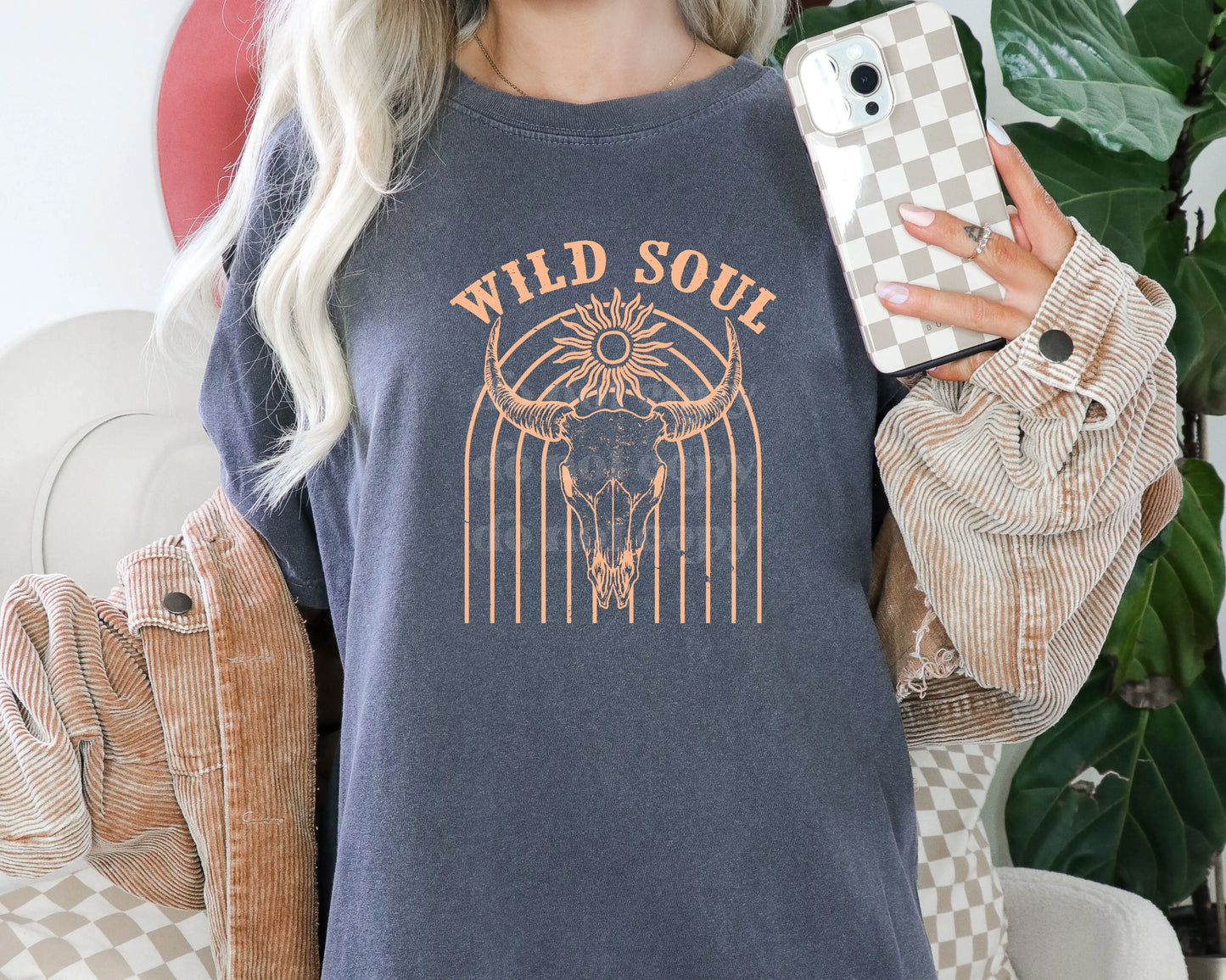 Wild Soul [PEACH INK] | Screen Print Transfer