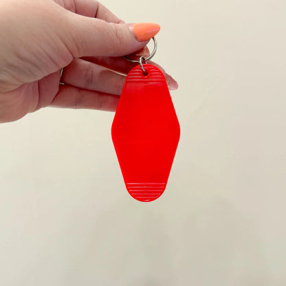 Blank Motel Keychain