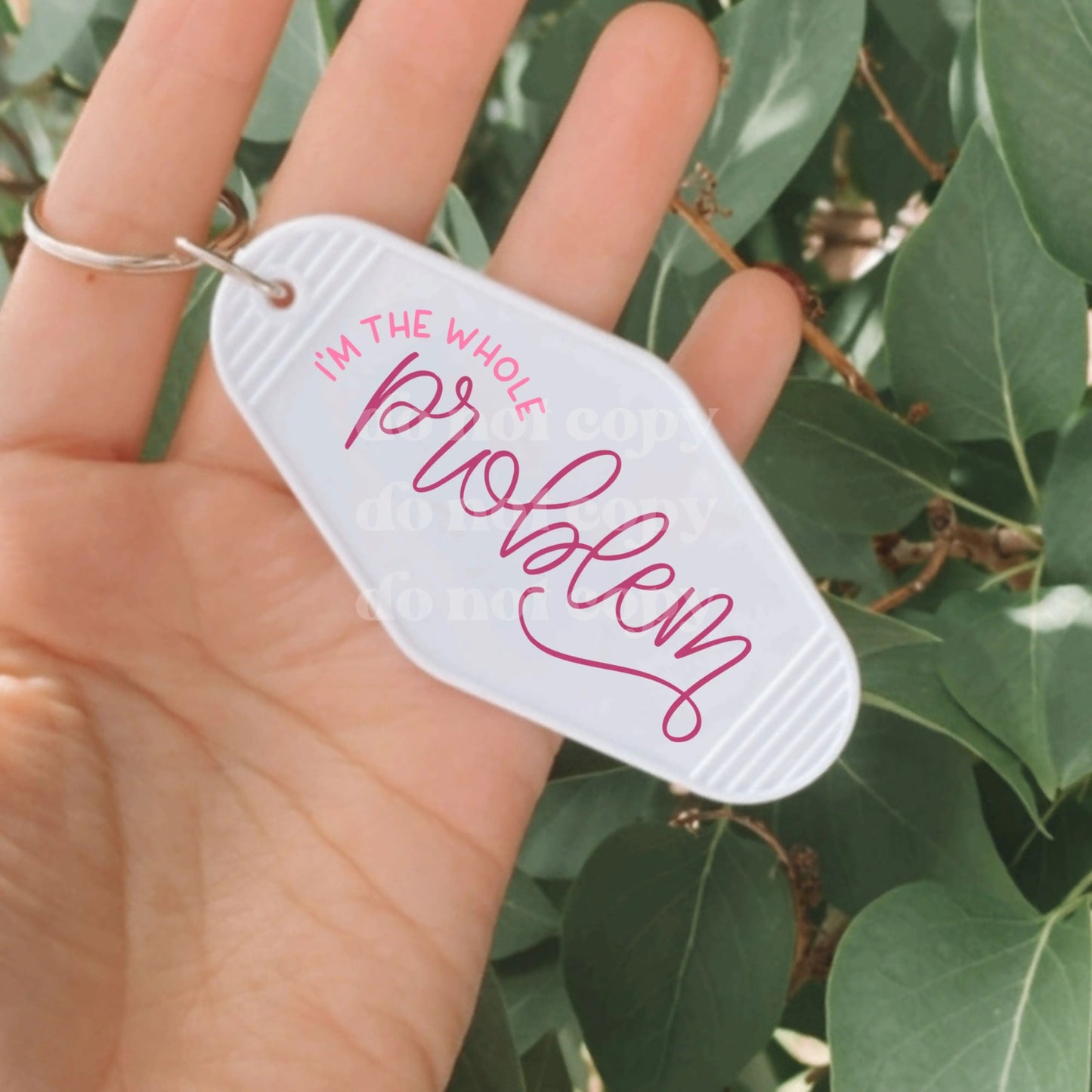 I'm the Whole Problem | Die Cut Acrylic Blank (No Hardware Included)  Hey There Crafty LLC