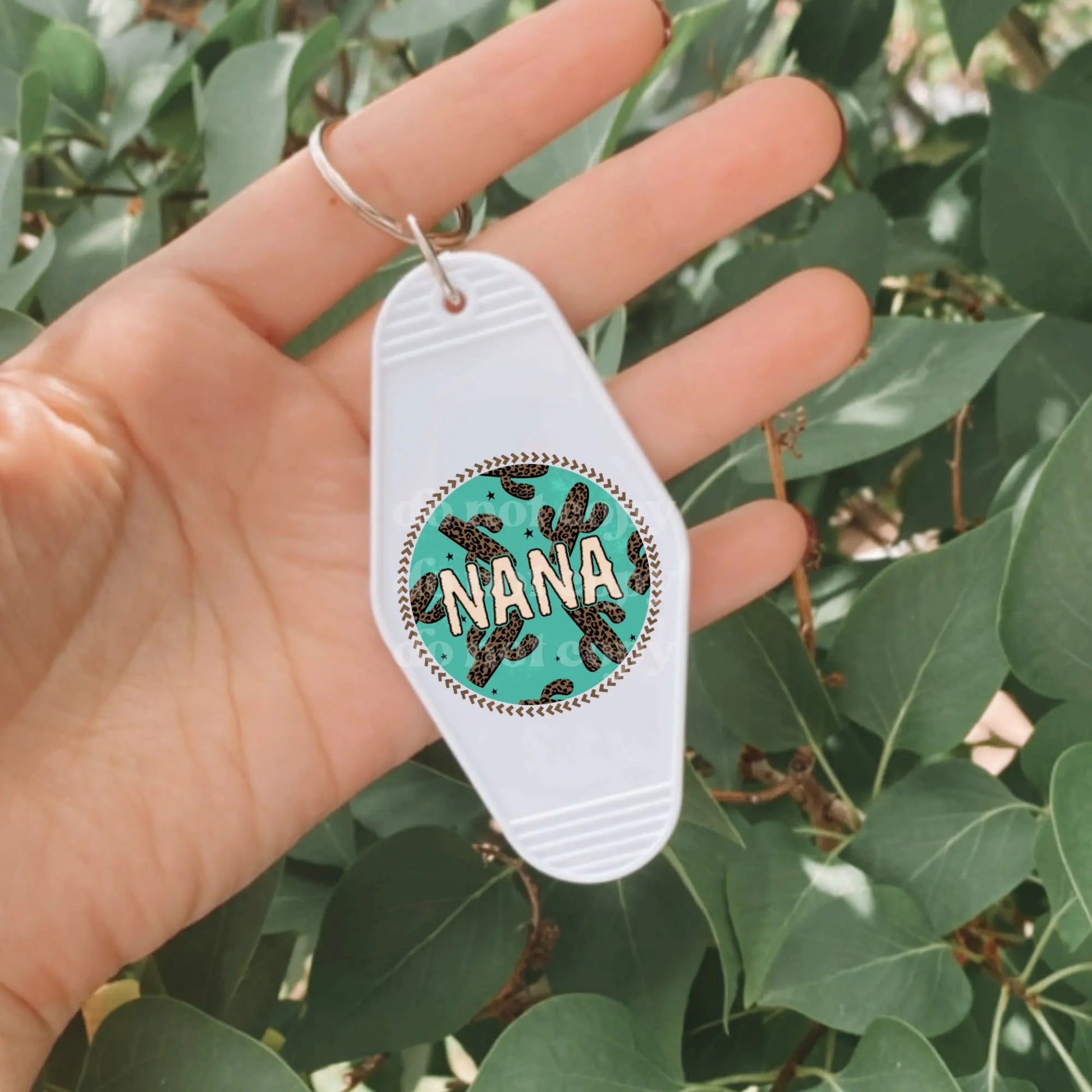 Nana with Cactus | Die Cut Acrylic Blank (No Hardware Included)  - Hey There Crafty LLC