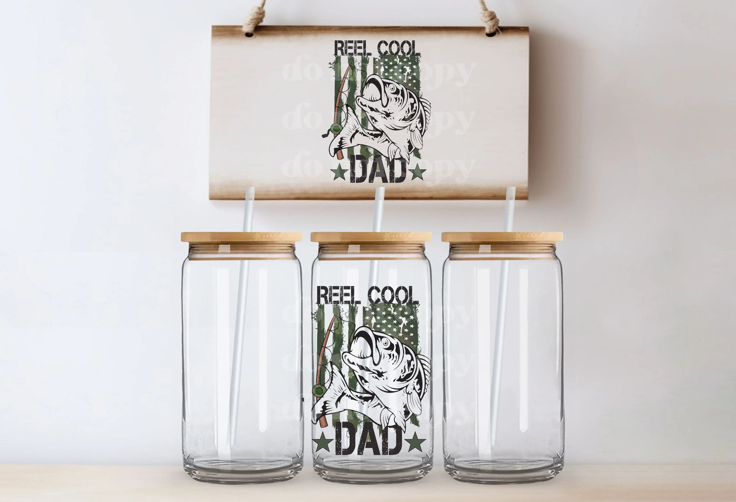 Reel Cool Dad | UVDTF Decal [DS] - Hey There Crafty LLC