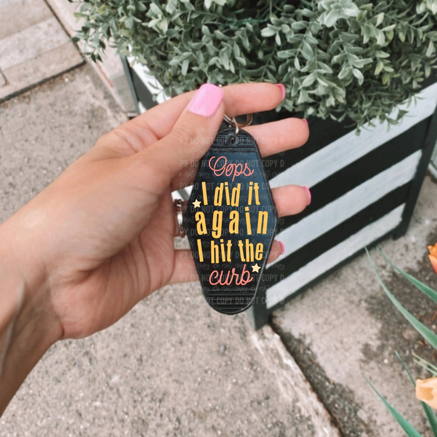 Oops I Did It Again I Hit the Curb | Die Cut Acrylic Blank (No Hardware Included)  - Hey There Crafty LLC