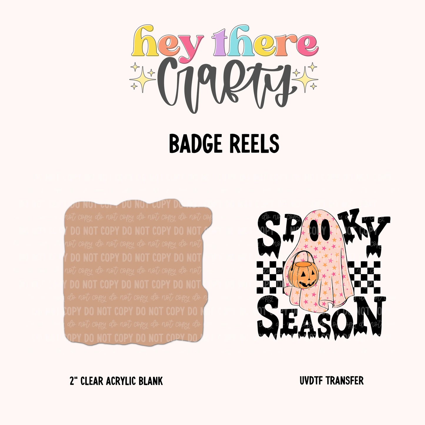 Spooky Season | Badge Reel Blank and Decal Hey There Crafty LLC