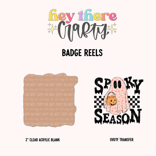 Spooky Season | Badge Reel Blank and Decal Hey There Crafty LLC