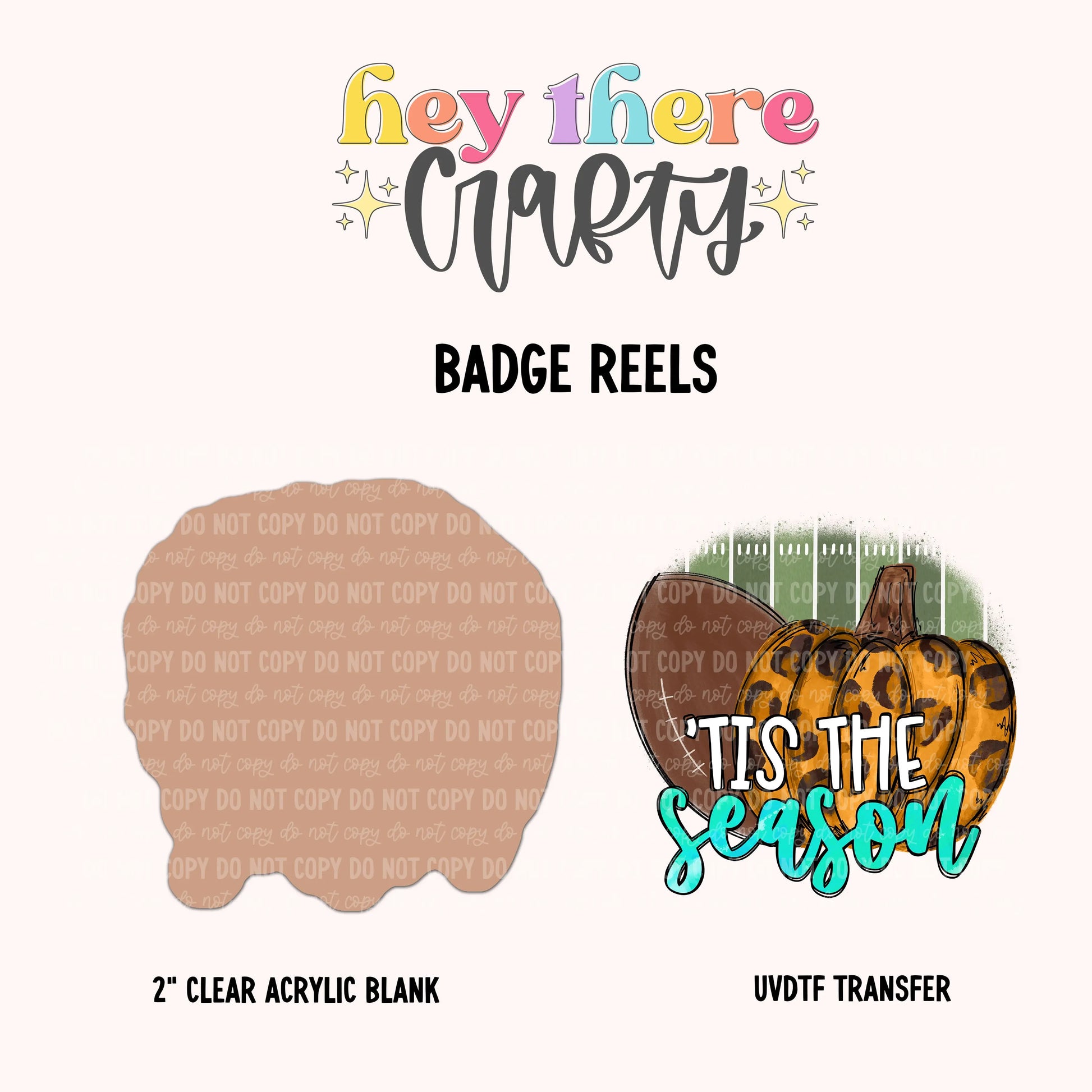 Tis the Season | Badge Reel Blank and Decal Hey There Crafty LLC