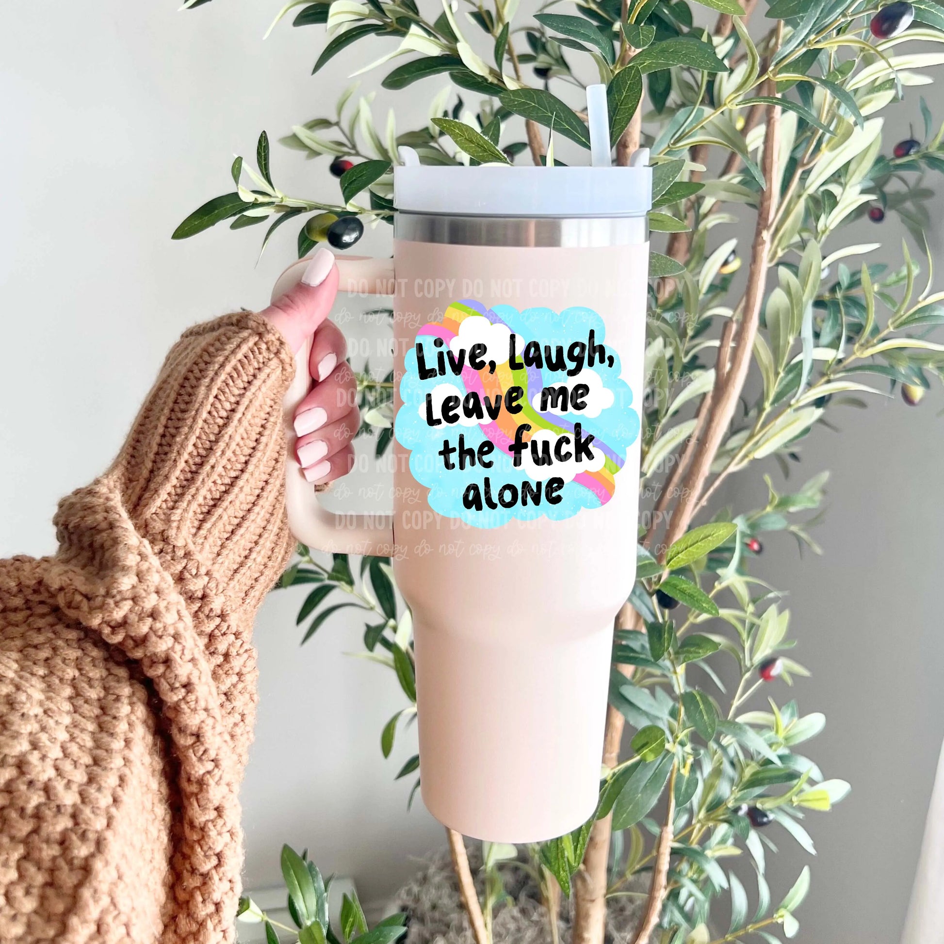 Live, Laugh, Leave Me the F*ck Alone | UVDTF Decal Hey There Crafty LLC