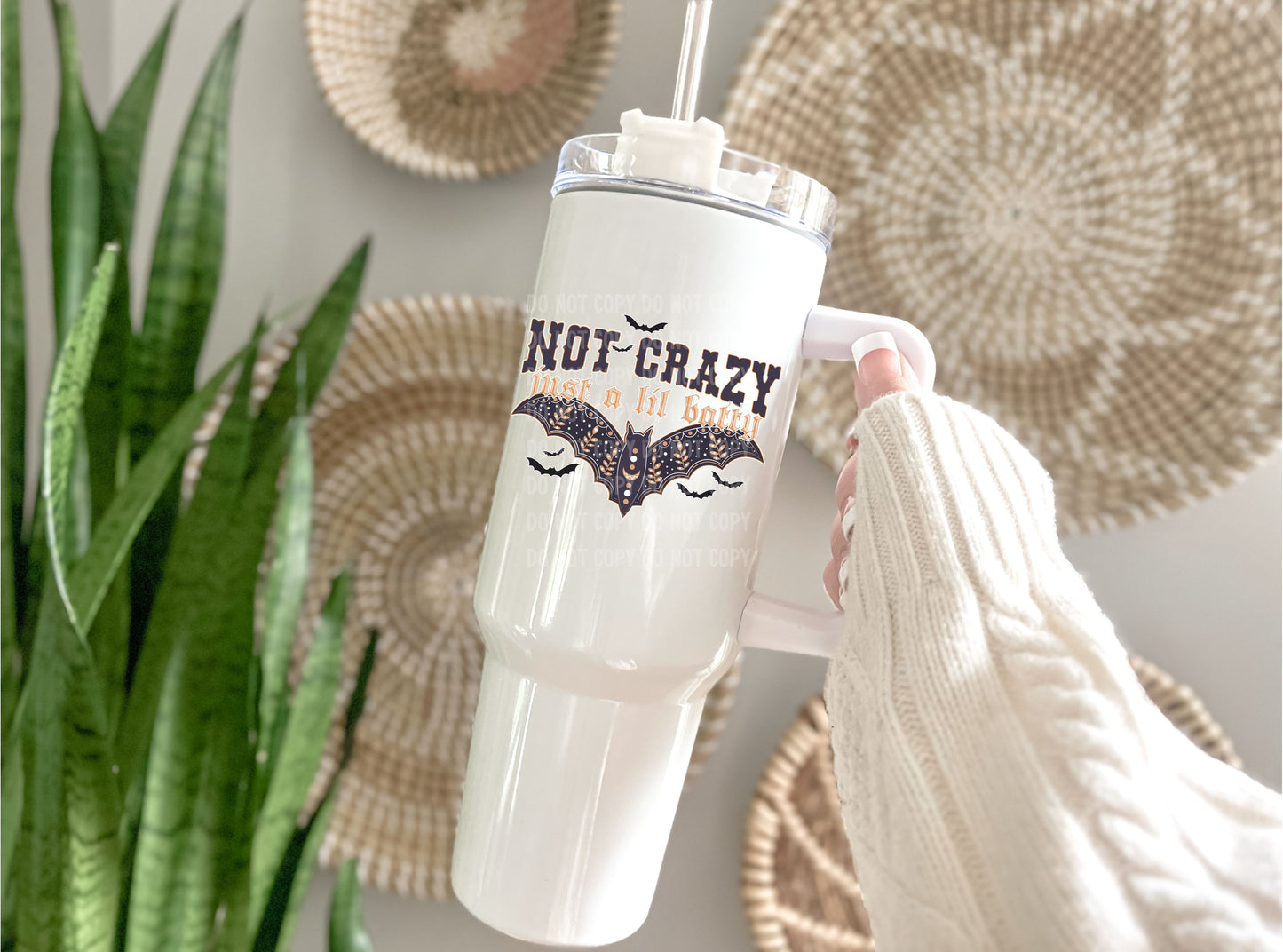 Not Crazy Just a Little Batty | UVDTF Decal Hey There Crafty LLC