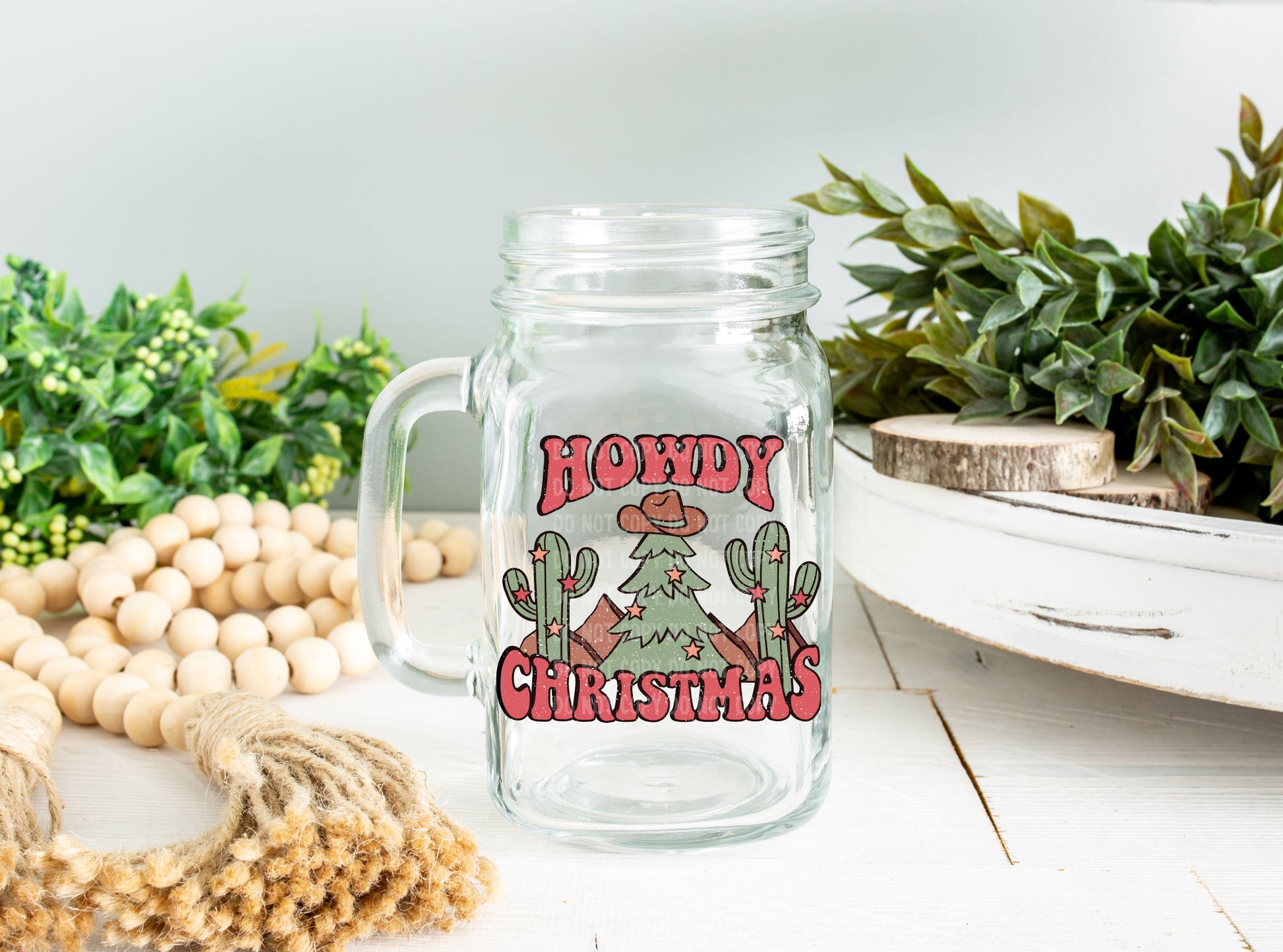 Howdy Christmas | UVDTF Decal Hey There Crafty LLC