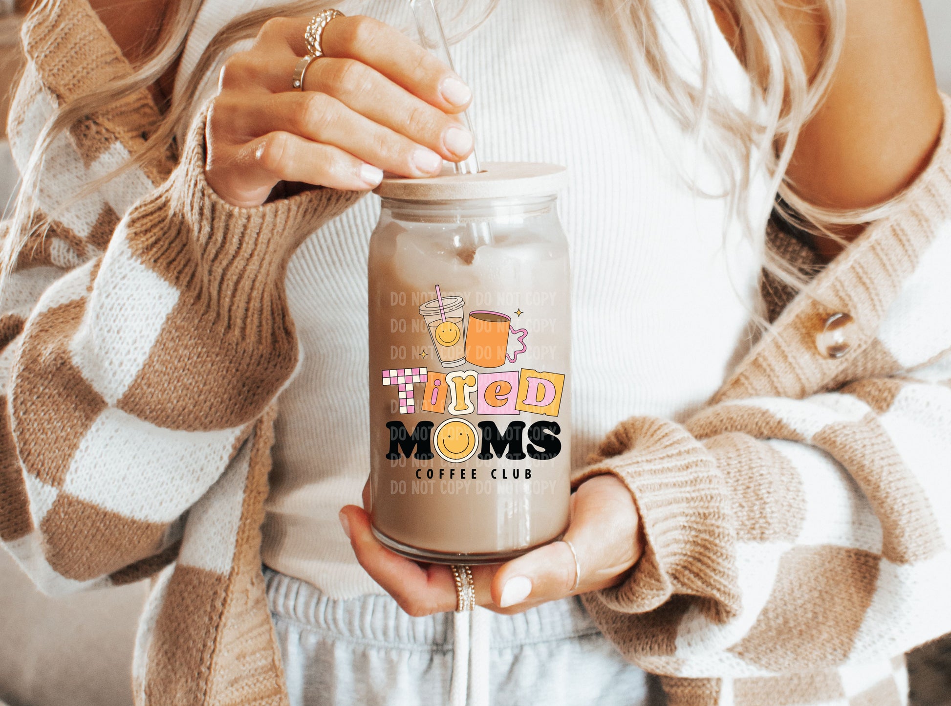 Tired Moms Coffee Club | UVDTF Decal Hey There Crafty LLC