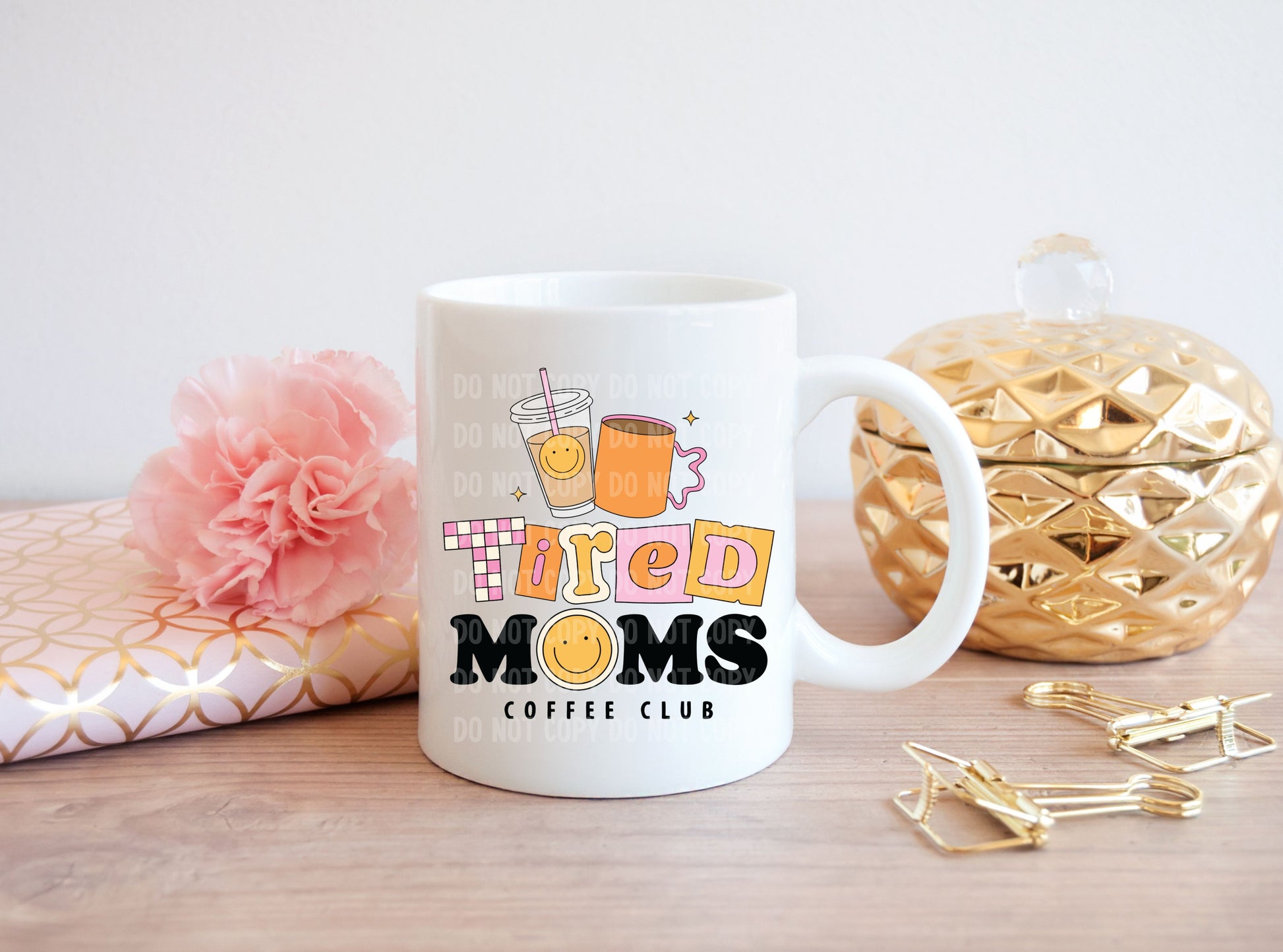 Tired Moms Coffee Club | UVDTF Decal Hey There Crafty LLC