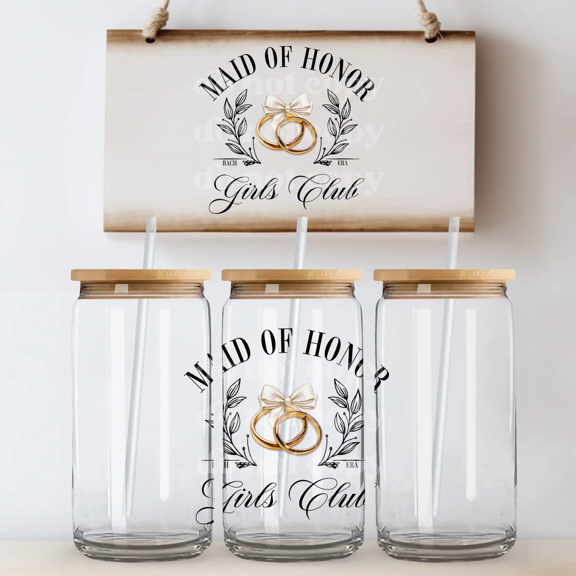 Maid of Honor | UVDTF Decal [DS] - Hey There Crafty LLC