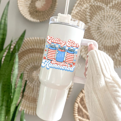 Getting Star Spangled Hammered | UVDTF Decal [DS] - Hey There Crafty LLC