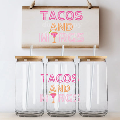 Tacos and Margs | UVDTF Decal [DS] - Hey There Crafty LLC