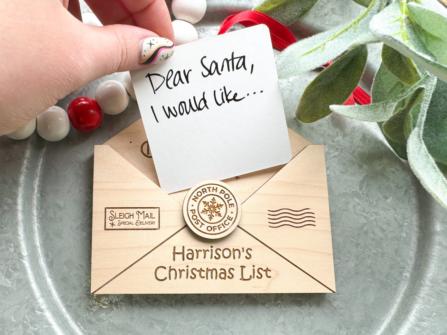 Letter to Santa Ornament