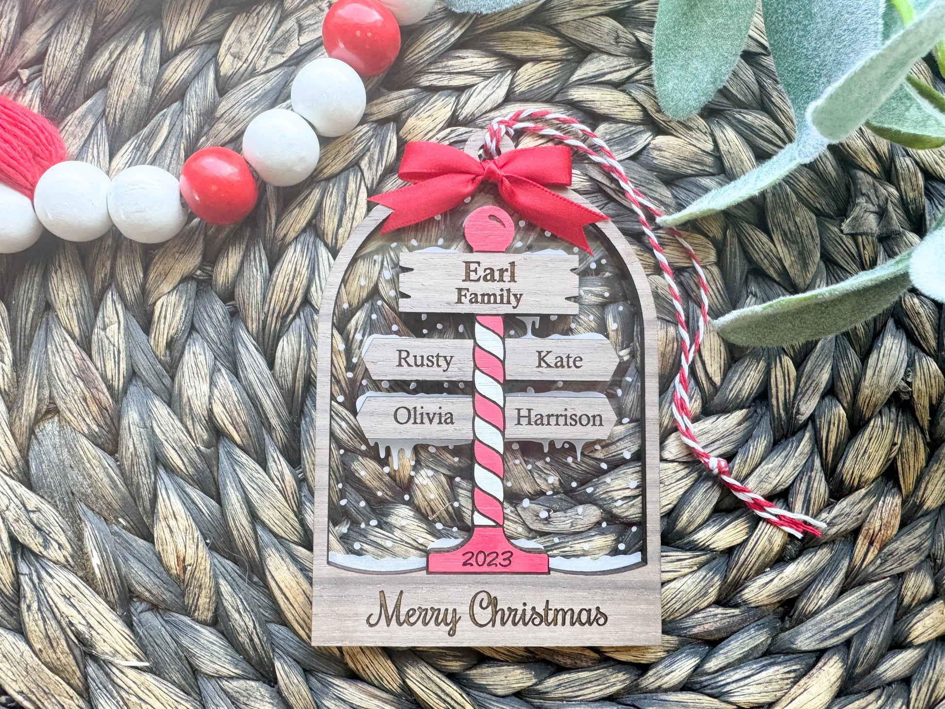 North Pole Family Ornament - Hey There Crafty LLC