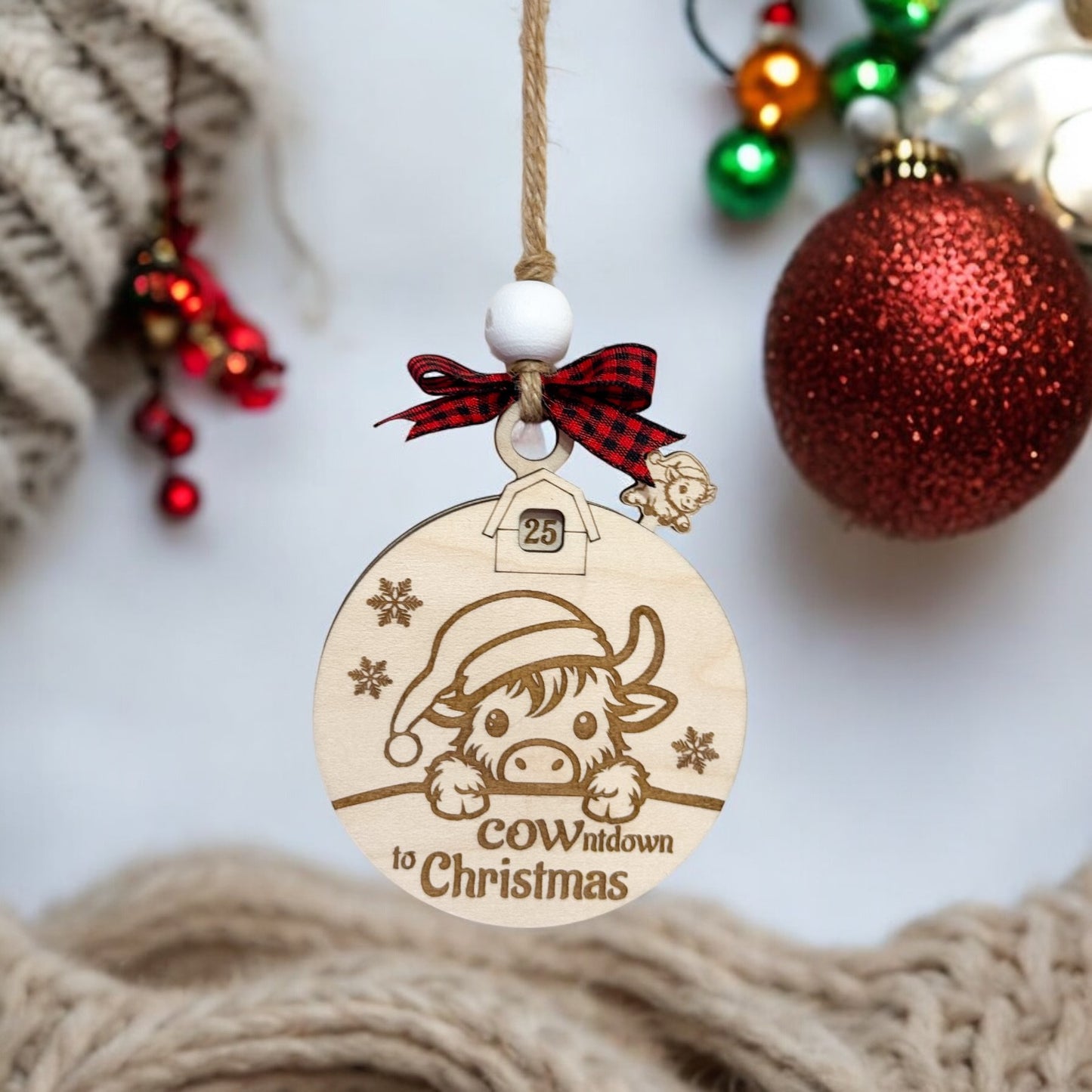 COWntdown to Christmas Ornament Hey There Crafty LLC