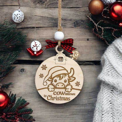 COWntdown to Christmas Ornament Hey There Crafty LLC