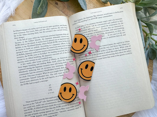 Happy Flowers | UVDTF Bookmark Decal [DS] Hey There Crafty LLC