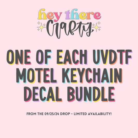 New Release UVDTF Motel Keychains Bundle | September 25, 2024 Hey There Crafty LLC