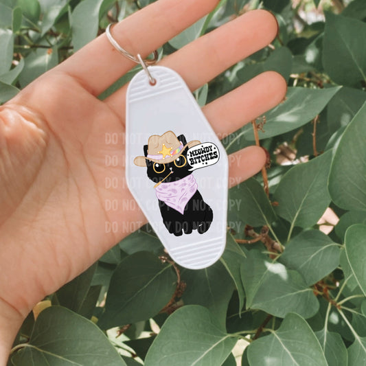 Meowdy B*tches | UVDTF Keychain Decal Hey There Crafty LLC