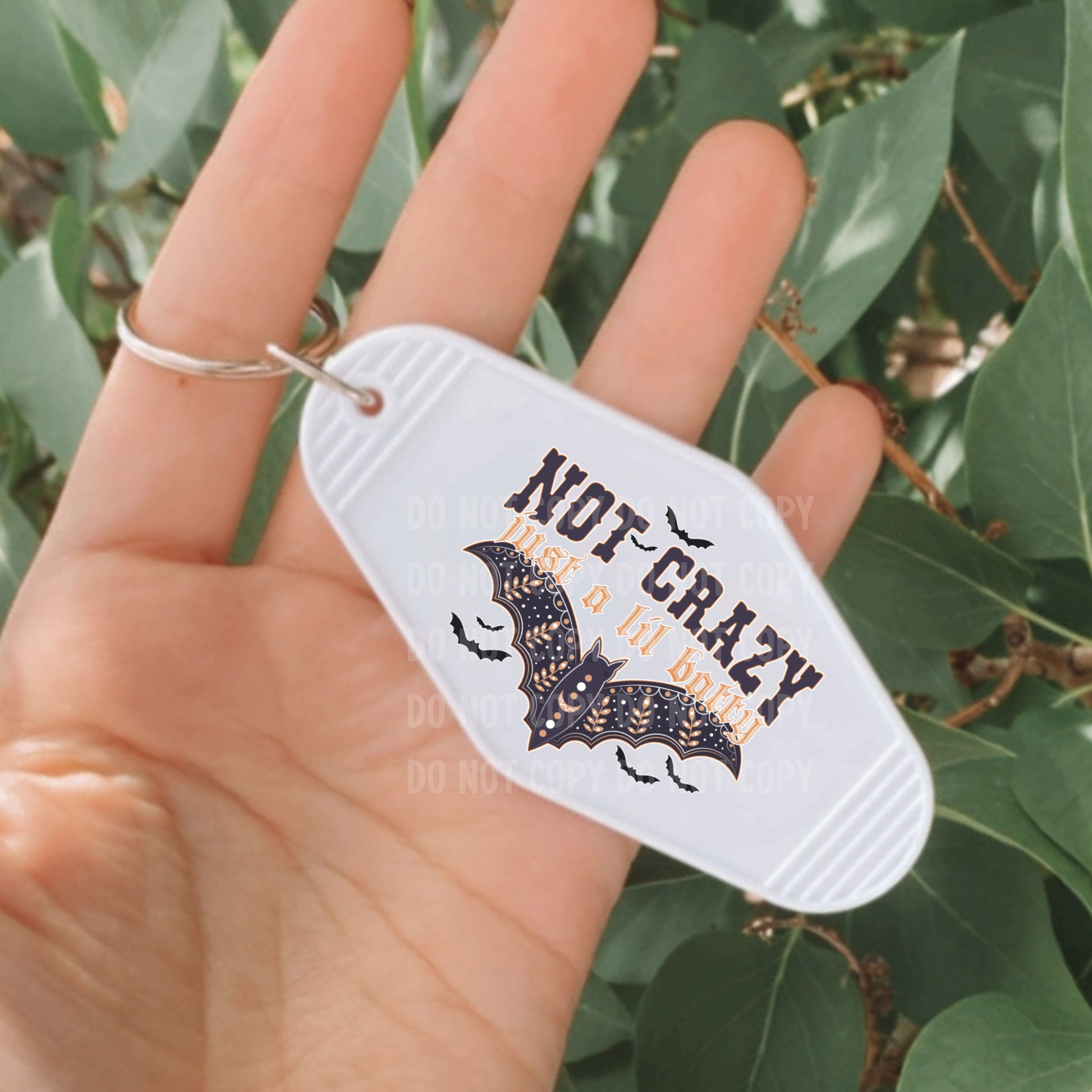 Not Crazy Just a Little Batty | UVDTF Keychain Decal Hey There Crafty LLC