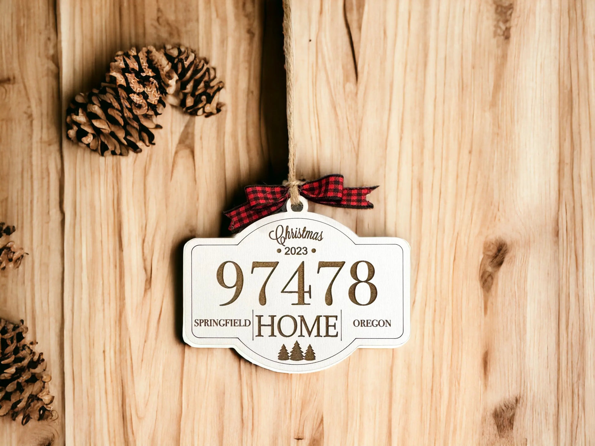 Zip Code Ornament - Hey There Crafty LLC