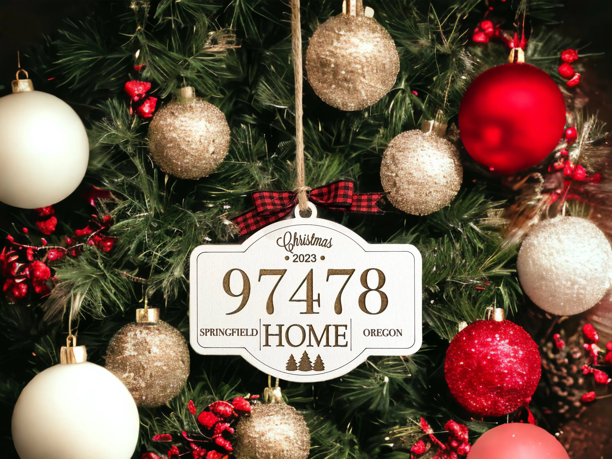 Zip Code Ornament - Hey There Crafty LLC