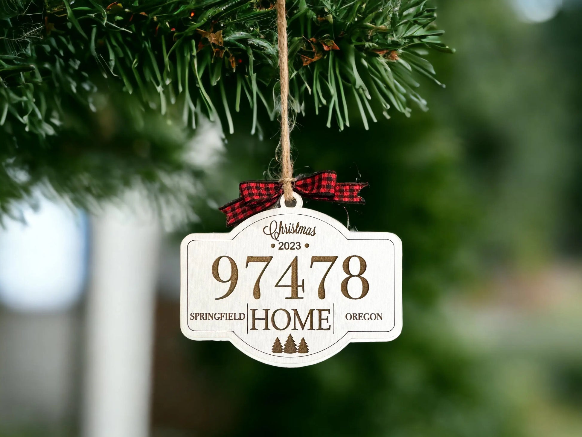 Zip Code Ornament - Hey There Crafty LLC