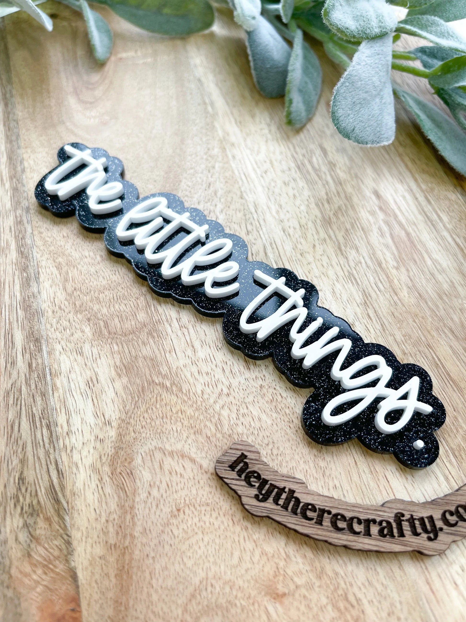 Physical Watermark - 1 Line  - 10" - Hey There Crafty LLC