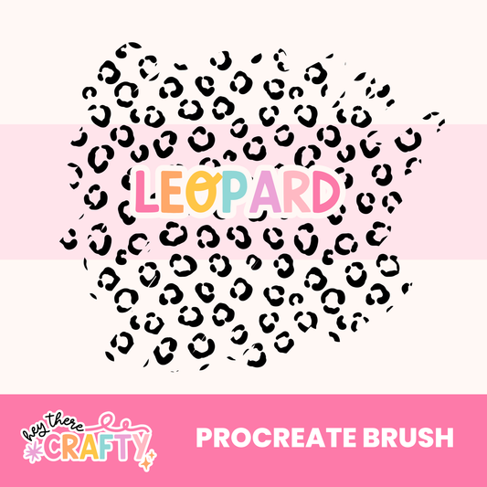 Leopard Procreate Brush HTC Designs