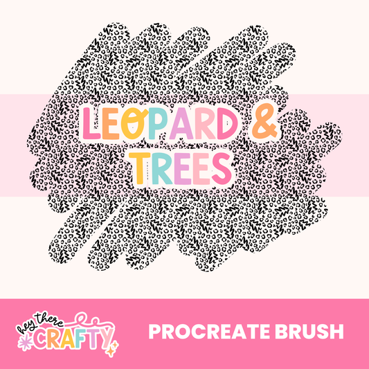 Leopard & Trees Procreate Brush HTC Designs