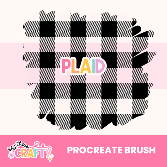 The Plaid Procreate Brush HTC Designs