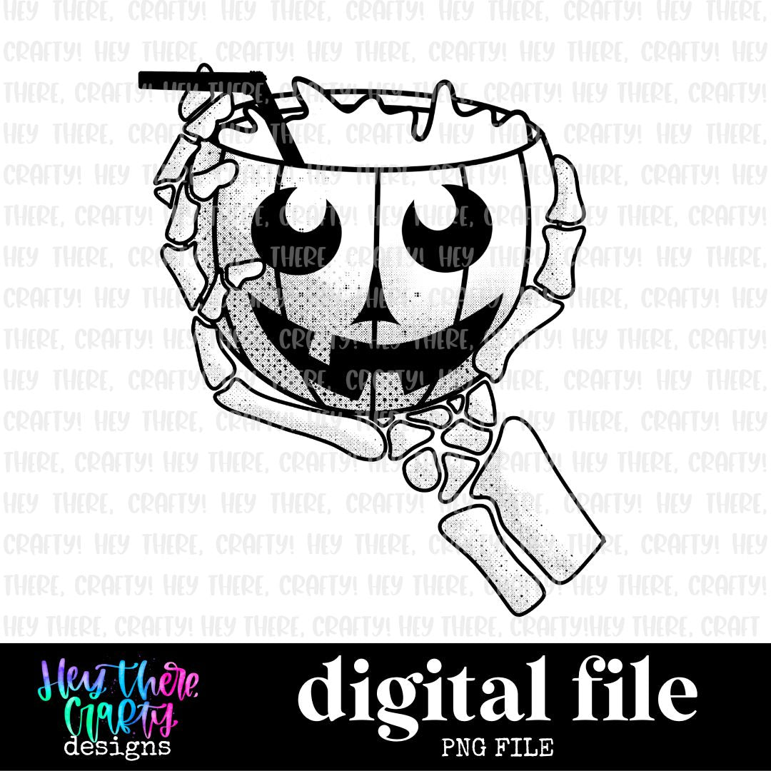 Skellie Pumpkin | PNG File