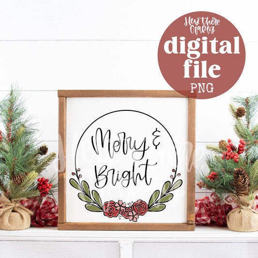 Merry & Bright | PNG File