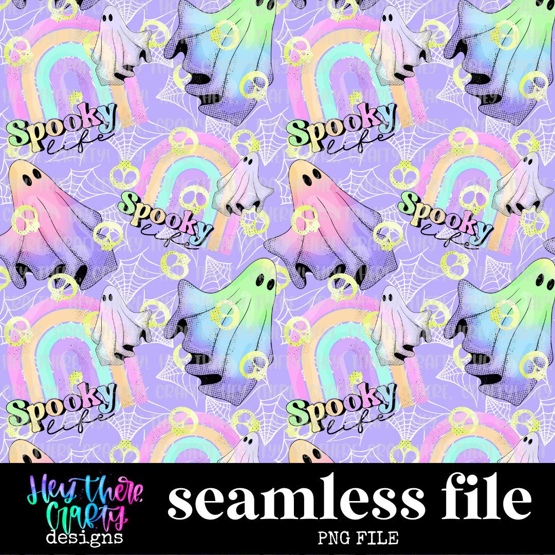 Spooky Life - Purple | Pattern/Digital Paper