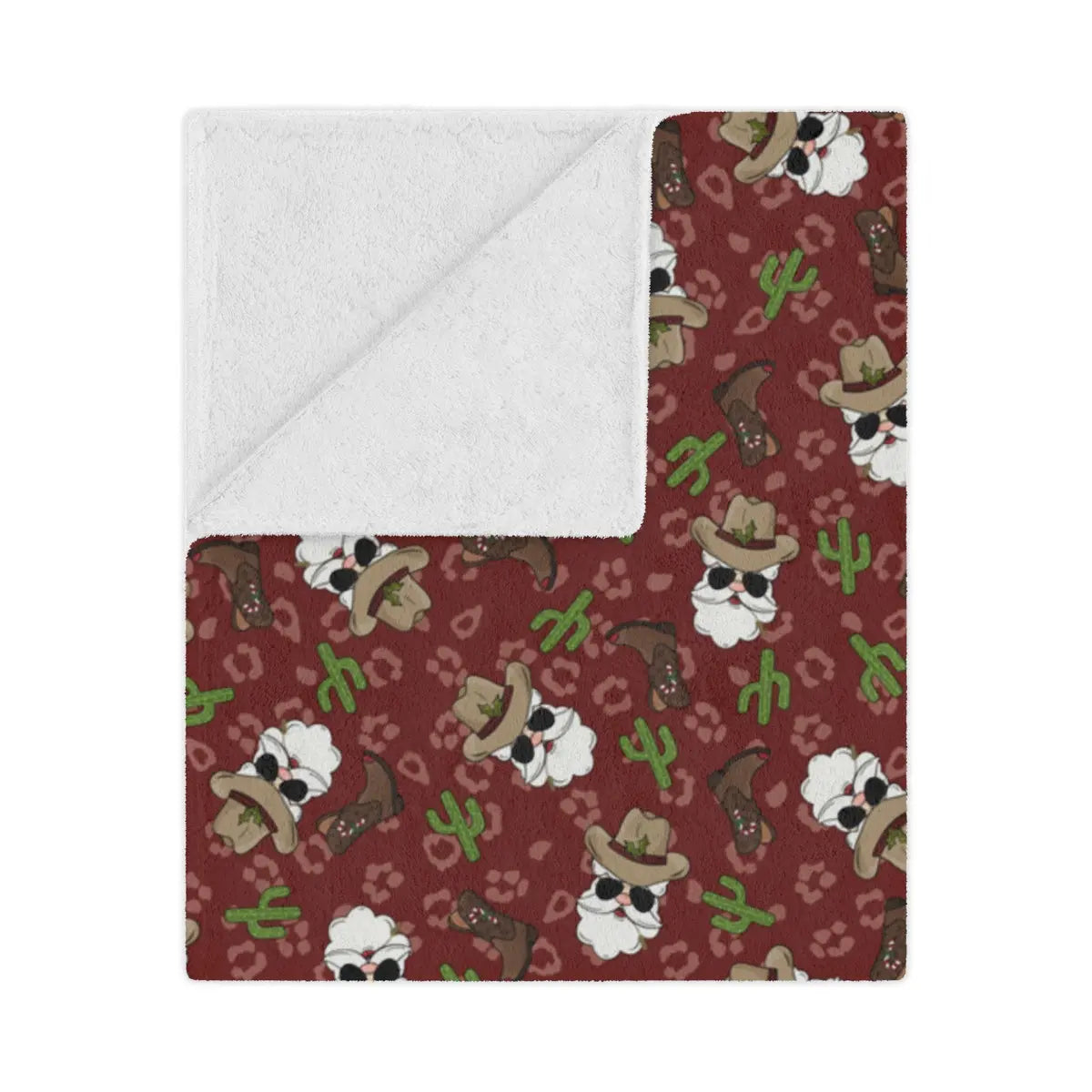 Cowboy Santa Minky Blanket - Hey There Crafty LLC