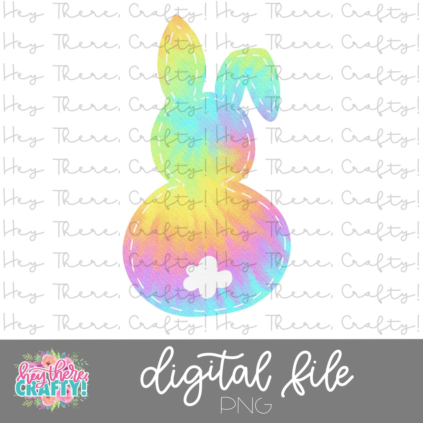 Bunny - Tie Dye  | PNG File