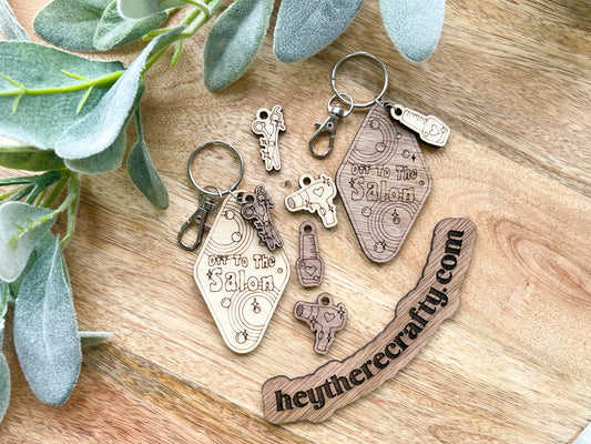Off to the Salon Keychain