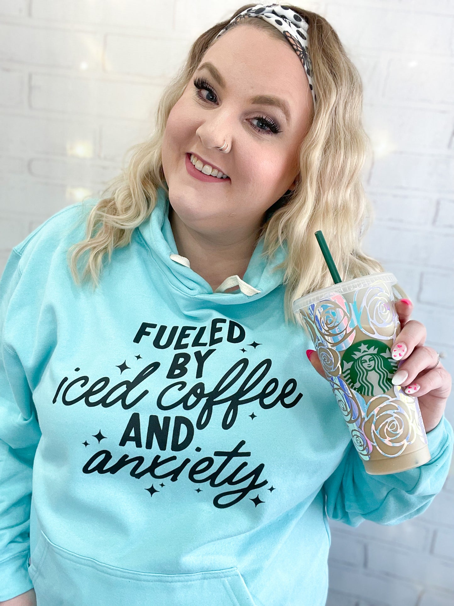 Fueled by Iced Coffee and Anxiety Hoodie