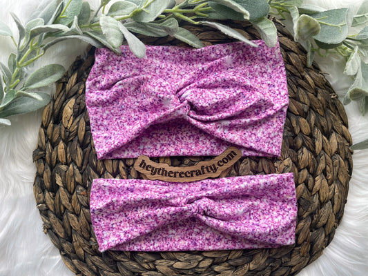 Purple Faux Glitter Headband