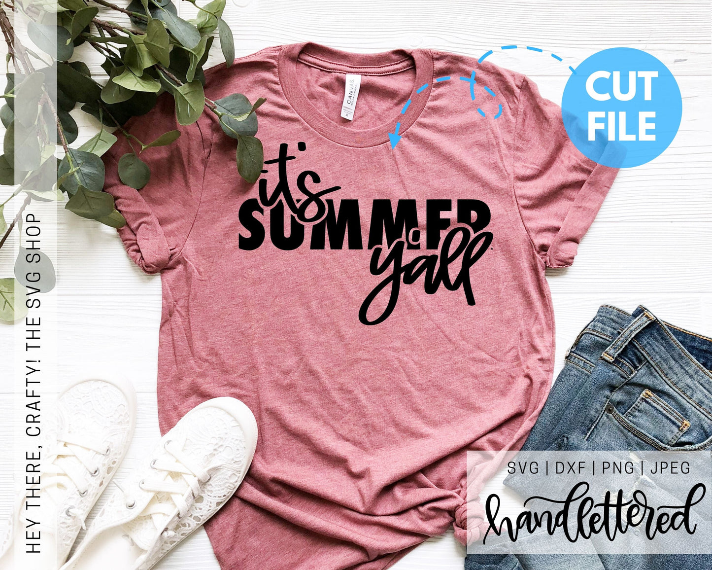It's Summer Y'all | SVG, PNG, DXF, JPEG