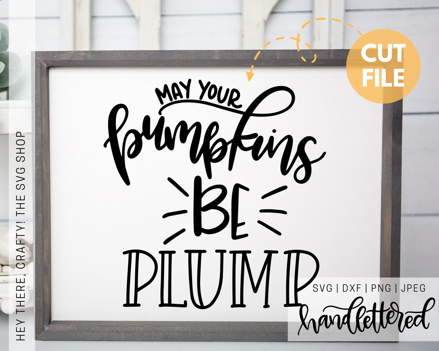 May Your Pumpkins be Plump | SVG, PNG, DXF, JPEG