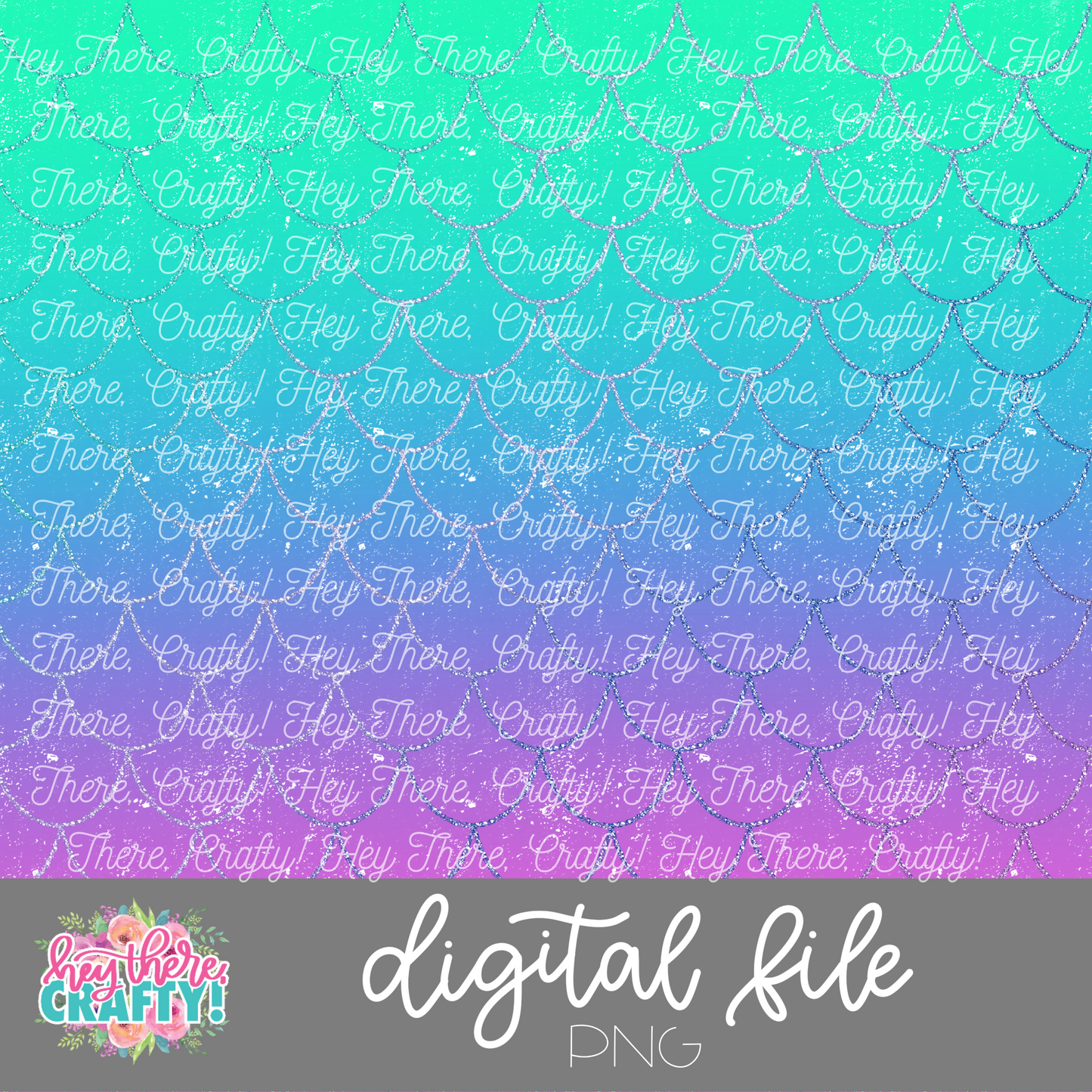 Glitter Mermaid Digital Paper