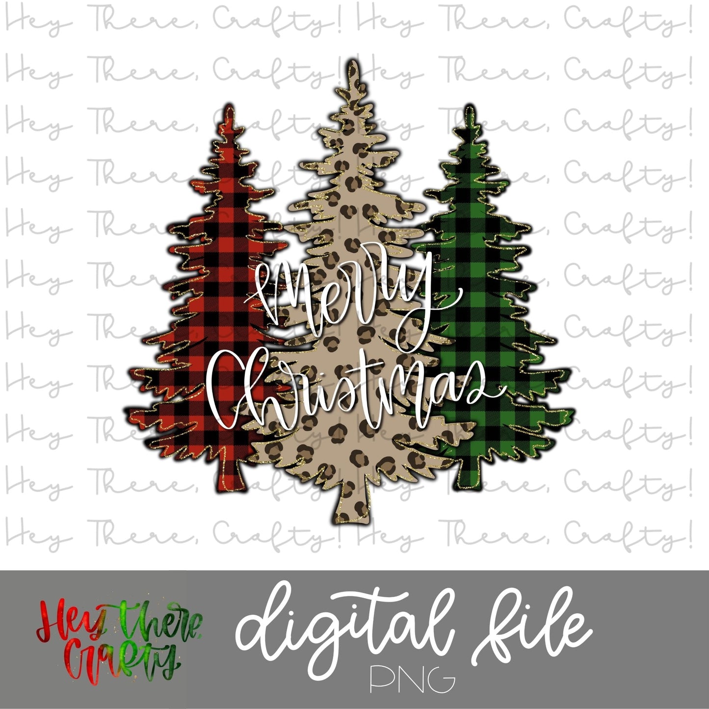 Merry Christmas Trees | PNG File