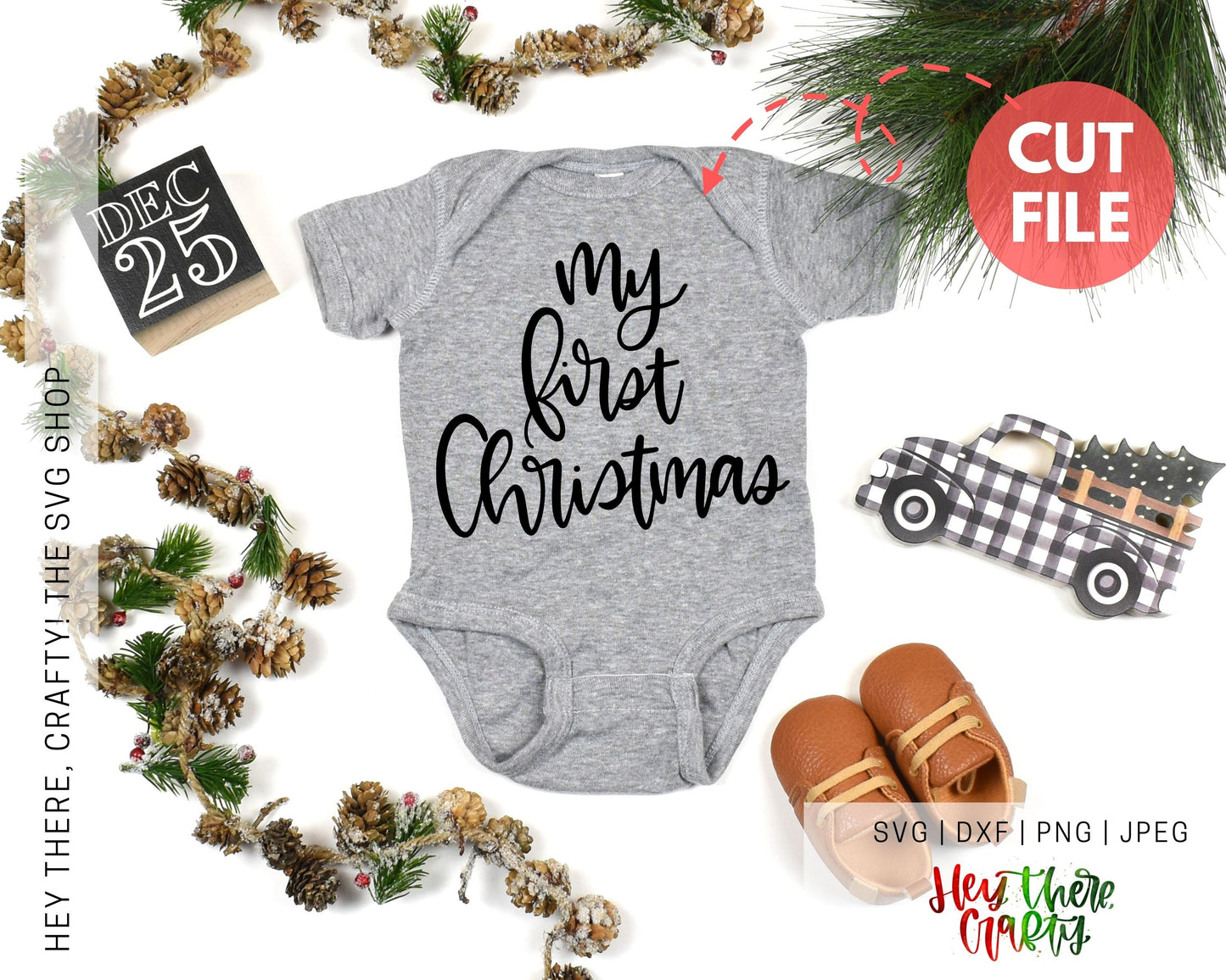 My First Christmas | SVG, PNG, DXF, JPEG