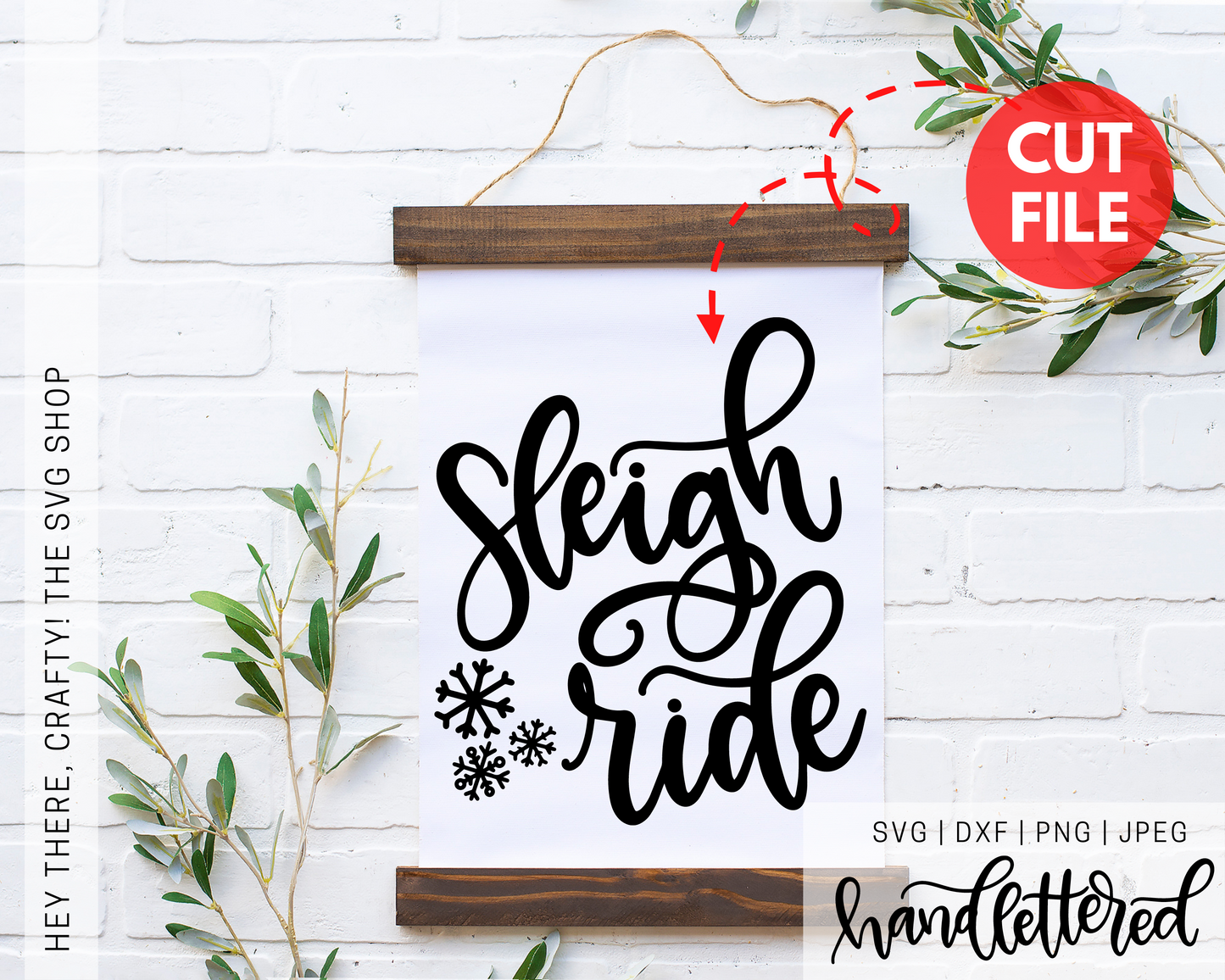 Sleigh Ride | SVG, PNG, DXF, JPEG