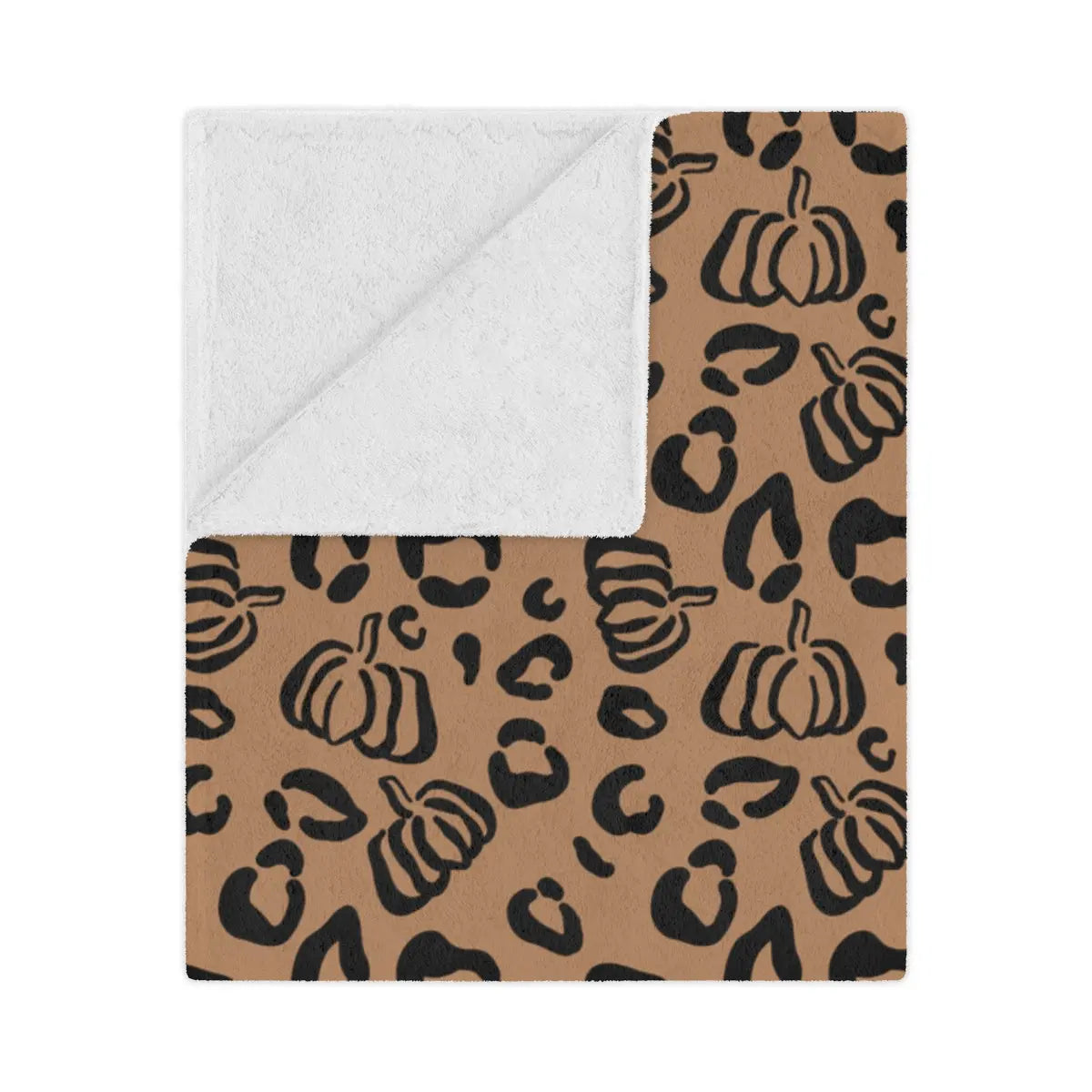 Pumpkin Leopard Minky Blanket - Hey There Crafty LLC