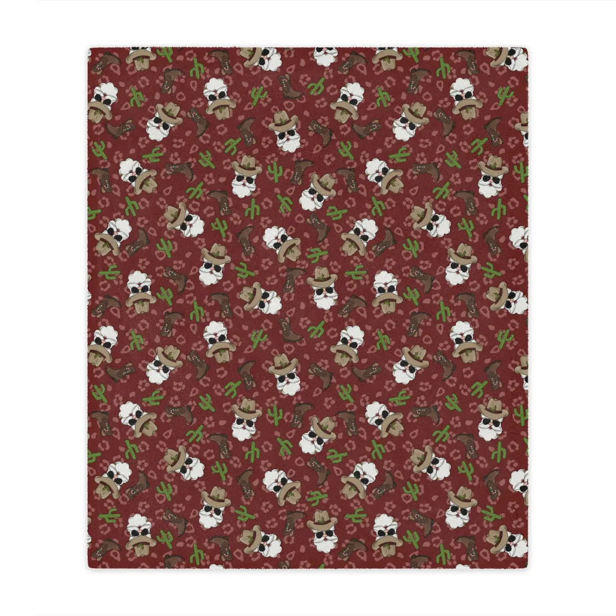 Cowboy Santa Minky Blanket - Hey There Crafty LLC